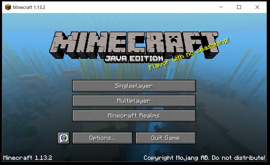 Local minecraft game